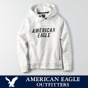 【American Eagle】アメリカンイーグルAE プルオーバー フードパーカー メンズ ae1906 グレー