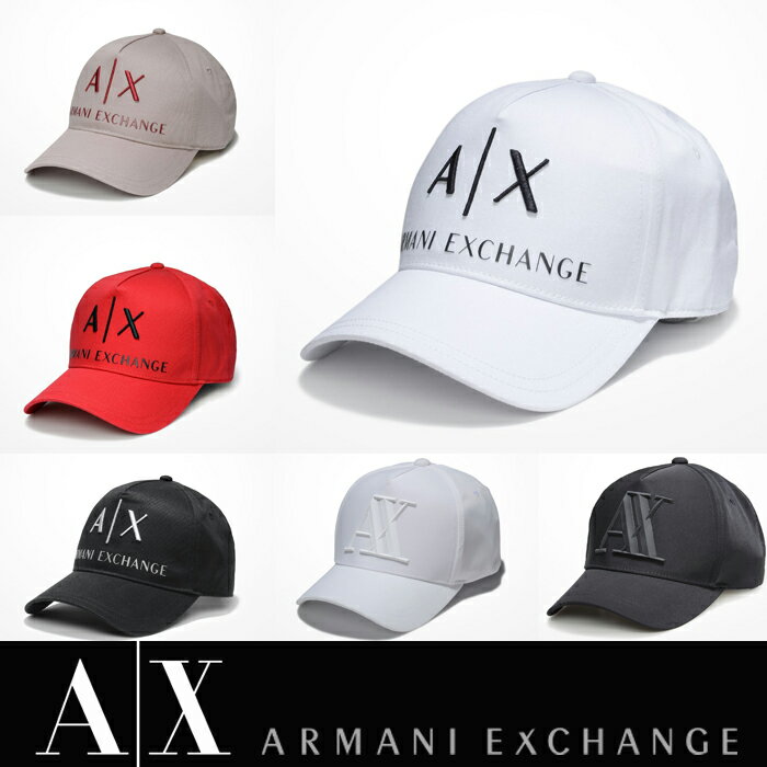 【A/X】アルマーニ・エクスチェンジ・ユニセックスARMANI EXCHANGE 正規キャップ ハット 帽子ax472　ホワイト ブラック