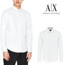 アルマーニエクスチェンジ メンズ 長袖シャツ A/X ARMANI EXCHANGE USA正規品 ax729 ホワイト