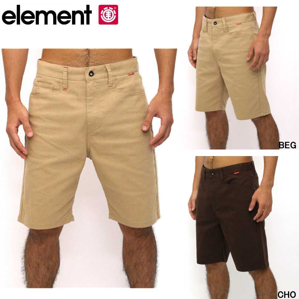 【ELEMENT】エレメント2012 COOLMAX FLEX TWILL　メンズウォ−クパンツ　男性向け半ズボン／30・32・34／ベージュ・ブラウン20%OFF！【ELEMENT】2012 春夏