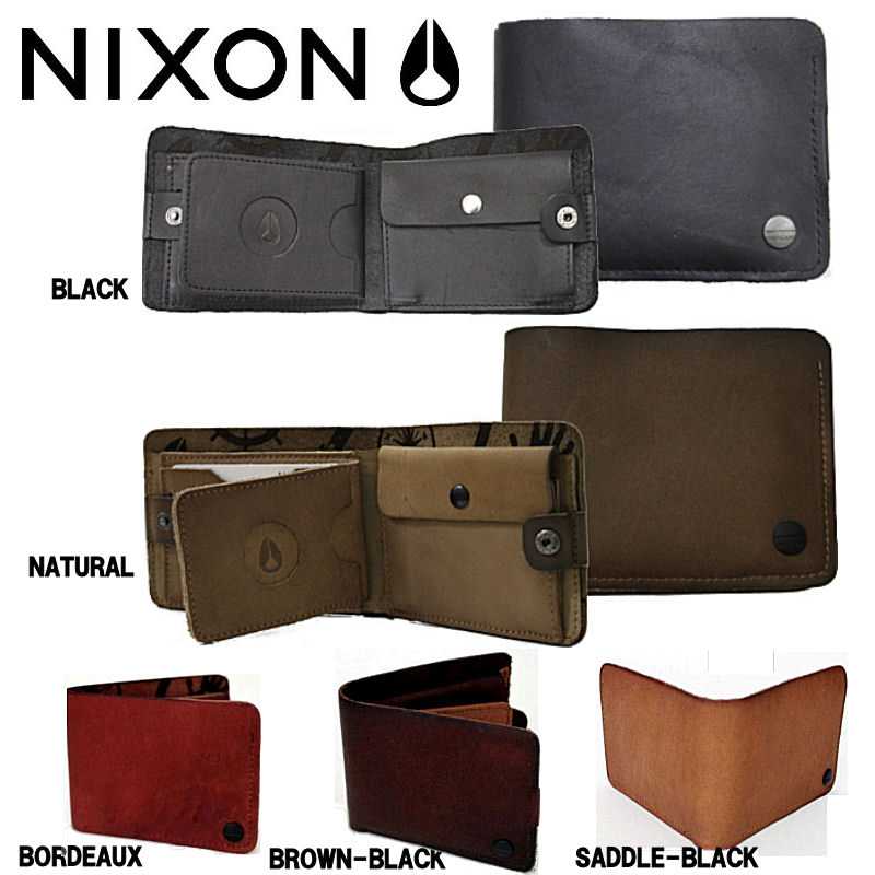 【NIXON】ニクソン 取り外し可能カードケース付き！NUMBER TWO BIG BILL TRI-FOLD WALLET　ナンバーツー　メンズレザー二つ折り財布／5カラー【送料無料】【あす楽対応】【送料無料】ニクソン日本正規品