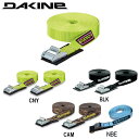 【DAKINE】ダカイン 2019春夏 TIE DOWN STRAPS タイダウンストラップ ベルト サーフィン キャリア ラック カー用品 2.5cmx360cm 3カラー