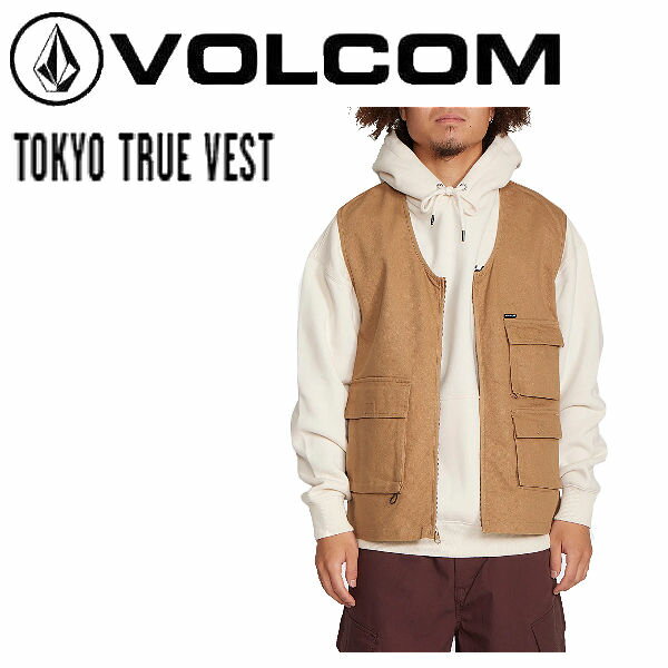 【VOLCOM】ボルコム 2022秋冬 TOKYO TRUE VEST メンズ ベスト クラシックフィット ジップ ストリート アウトドア S/M/L/XL【正規品】【あす楽対応】