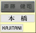 マンション表札・ノーマル　（メール便なら→）【送料無料】名前だけを入れるシンプルタイプ。でも・・、名字だけでなくフルネーム、それから住所も併記、などいろいろなバリエーションもOK。