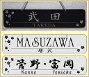 吊り下げ表札(M)・さくら&ネーム／ネーム　（メール便なら→）【送料無料】