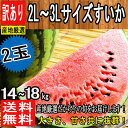【産地厳選】訳あり スイカ 2L~3Lサイズ 1箱2玉入 約...
