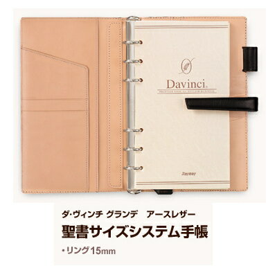 【送料無料!!】ダ・ヴィンチグランデシステム手帳聖書サイズダークブラウンレイメイ藤井DB1272E