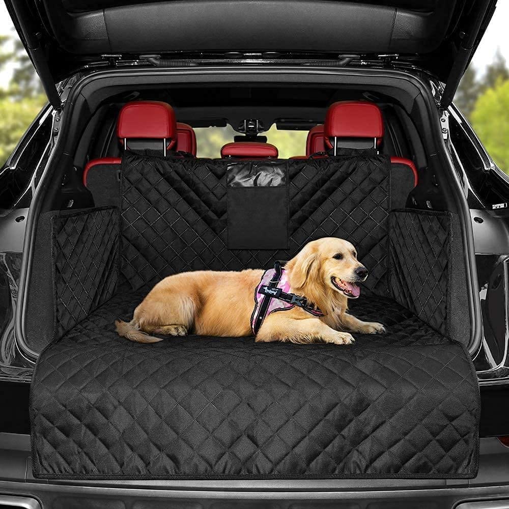 汎用 車 トランク シート ラゲッジマット 全面 カバー ペット 犬 新車 傷/汚れ 防止 撥水 600D/防水 保護 簡単取り付け 洗濯可 オールシーズン 軽自動車 普通車 SUV 後部 座席 ジムニー ハリアー ベンツ BMW CX-8 エクストレイ