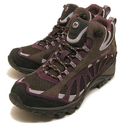 MERRELL(メレル)SIREN VENTILATOR MID GORE-TEX XCR(サイレン ベンチレーター ミッド ゴアテックス XCR)コーヒー ビーン/ハックルベリー [靴・スニーカー・シューズ]　