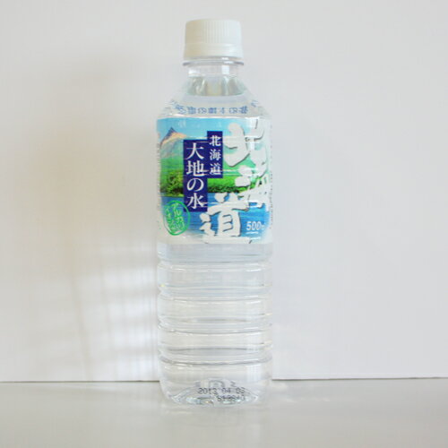 【送料無料】　北海道七飯町湧出「大地の水　500ml」×24本