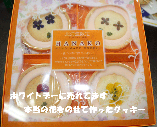 ホワイトデーの贈り物に札幌の人気スイーツ店　アリスのHANAKO　お花クッキー