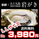ジャンボLLサイズ2Kg!《九十九島産》(生)岩牡蠣300g〜350g(6個前後)/付属品なし!【送料無料】御中元にも最適!