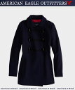 【送料無料】アメリカンイーグル■正規品【レディース】AE 中綿入り ダッフルコート■Navy(ネイビー)【楽天カード分割】