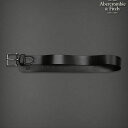 【送料無料】アバクロ Abercrombie&Fitch【正規品】【メンズ】Mens Leather Belt 本革 ヴィンテージ レザーベルト/Dark Brown(ダークブラウン)