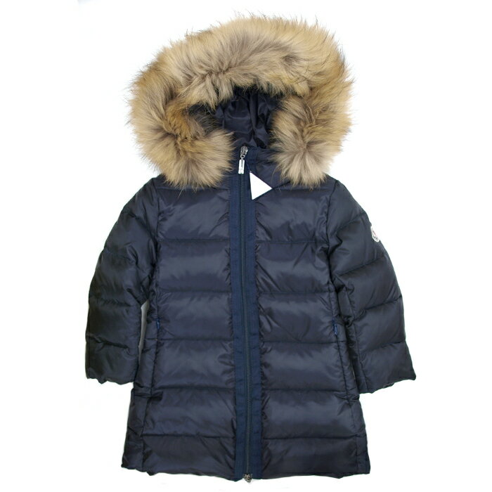 【送料無料】　MONCLER BABY KIDS モンクレールベビー キッズ　NANTESFUR　ダウンジャケット コート　ネイビー