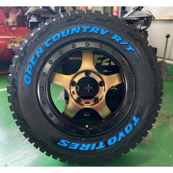 ジムニー 専用 JB23 JB64 16インチ タイヤ ホイール セット Bounty Collection BDX05 トーヨー オープンカントリーRT 185/85R16 ホワイトレター