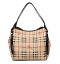 BURBERRY 3741175-2070TSM CANTERBURY HYM バーバリー ショルダーバッグPVCキャンパス×レザークラシックチェック×チョコレート