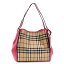 BURBERRY 3983060HORSEFERRYCHECKHONEY/B CRIMSON PINK バーバリー カンター ホースベリー チェックショルダーバッグ ハニーピンク