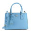 PRADA 1BA863-NZV-F0P9Sプラダ 2WAYバッグレザー ブルー×ゴールド