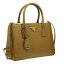 PRADA 1BA863-S/LU/CARAMELプラダ 2WAYバッグレザー キャラメル×ゴールド
