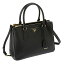 PRADA 1BA863-S/LU/NERプラダ 2WAYバッグレザー ブラック×ゴールド
