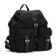 PRADA 1BZ811-V44- F0002プラダ バックパック リュックナイロン×型押カーフ ブラック
