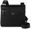 PRADA 2VH251 TESSUTO SAFFIANO NEROプラダ ショルダーバッグナイロン×型押レザーブラック×シルバー