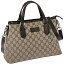 GUCCI 429019-KGDHN-9643グッチ 2WAYバッグキャンバス×レザーベージュ×ダークブラウン