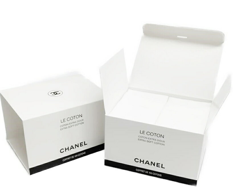 <strong>CHANEL</strong> LE COTONEXTRA SOFT COTTONシャネル ル コットンエクストラ ソフトコットン 100枚入CCロゴ入 オーガニックコットン <strong>CHANEL</strong> ダブルパッケージショップバッグ※ラッピング不可・4個単位で1送料