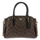 COACH F29434-IMAA8-1コーチ 2WAYバッグPVC×レザーブラウン×ブラック