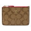 COACH F63923-IMDCD/1コーチ 小銭入PVC×レザーベージュ×ピンク