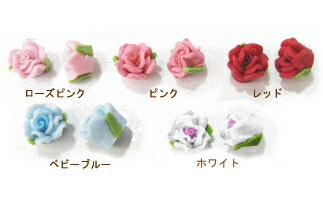 □FIMO/フィモ（樹脂粘土）　バラリーフ付　8mm（3ヶ入り）