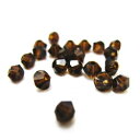スワロフスキー ビーズ #5328 ソロバン 3mm モカ (30ヶ)手作り ビーズ アクセサリー パーツ