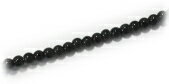 プラスチック パール ビーズ <strong>2mm</strong>玉 ブラック 日本製 （1本 約65cm 約300ヶ）ハンドメイド 手作り アクセサリー パーツ 真珠