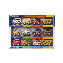 【IKEDA/イケダ】わくわくタウンプレイセット2 483023 406805 作業車 バス トラック パトカー 救急車 ミニカー セット 子供 室内遊び おもちゃ