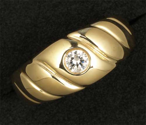 K18 ダイヤモンド 0.21ctリング