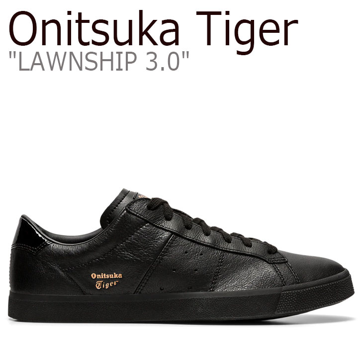 オニツカタイガー スニーカー Onitsuka Tiger メンズ レディース <strong>LAWNSHIP</strong> <strong>3.0</strong> ローンシップ <strong>3.0</strong> BLACK ブラック 1183A568-001 シューズ