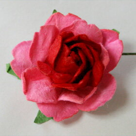 ミニバラ　装飾造花【花】Sサイズ（真赤×ピンク）アジアン雑貨販売BCDSHOP