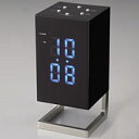 【エントリーでポイント最大7倍！】置き時計 LEDアラームクロック　ニーク　ブラック　　(IDLCA016-B)(検)|時計|置き時計|置時計|木製時計