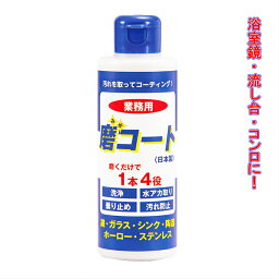 磨コート 1本 業務用 170g みがコート 汚れを取ってコーティング 水アカ取り 曇り止め 塩素無配合 アルコール無配合 合成界面活性剤無配合 せっけん無配合 香料無配合 宮崎化学 日本製 <strong>KinKi</strong> <strong>Kids</strong>のブンブブーンで放送されました！