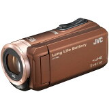 【送料無料】約5時間連続使用のロングバッテリー　JVC (ビクター/VICTOR) ビデオカメラ 小型 ハイビジョンメモリームービー Everio(エブリオ) フルハイビジョン (フルHD) 内蔵メモリー 32GB ブラウン GZ-F100-T 入学、入園、卒業