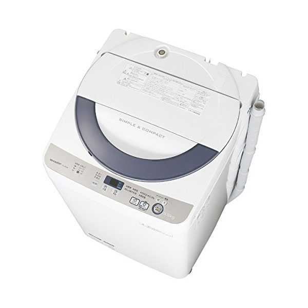 【送料無料】SHARP ESGE55R-H グレー系 [全自動洗濯機(5.5kg)]...:a-price:10436938