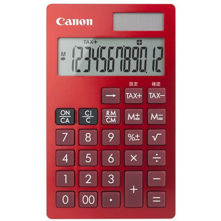 CANON KS-12T-RD レッド ビジネス向け手帳 [ビジネス電卓 12桁]...:a-price:10465612