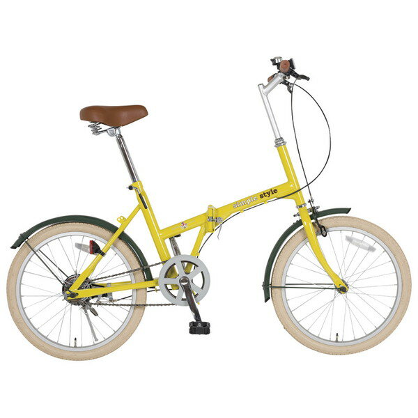 KCD SS-H20COL/HYL ハーヴェストイエロー シンプルスタイル H20COL [折り畳み自転車(20インチ)]の画像