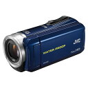 【送料無料】JVC (ビクター/VICTOR) ビデオカメラ 小型 防水対応 ハイビジョンメモリームービー Everio(エブリオ) フルハイビジョン (フルHD) 内蔵メモリー 32GB ブルー GZ-R70-A