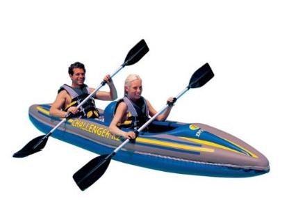 【新品】 2人用の軽快なカヤック(351x76x38)INTEX チャレンジャー K2 カヤック