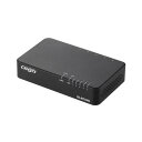 ELECOM EHC-G05PN-JB Giga対応スイッチングHub 5ポート プラスチック筐体 磁石付き 電源内蔵モデル ブラック