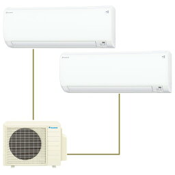 DAIKIN C22RTV-W＋C36RTV-W+<strong>2M453AV</strong> ホワイト [マルチエアコン（主に6畳 + 12畳）] メーカー直送