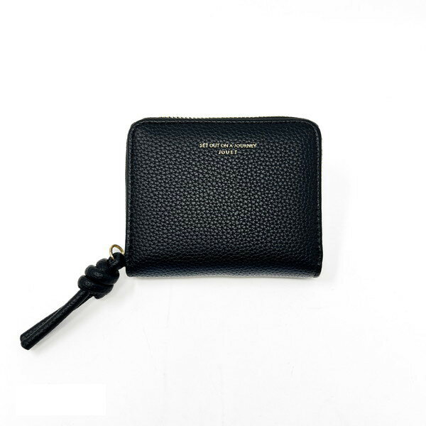 財布 二つ折り財布 JOUET <strong>ジョエット</strong> ストラップ2つ折り財布 ブラック 黒 レディース おしゃれ かわいい コンパクト シンプル ファスナー 新生活 J6841BK ビーム