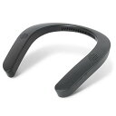 ライソン ウェアラブルスピーカー ネックスピーカー 肩掛け スピーカー ワイヤレス Bluetooth ブルートゥース ハンズフリー マイク オーディオ USB充電 KABS-009B/C ブラック Audin sound
